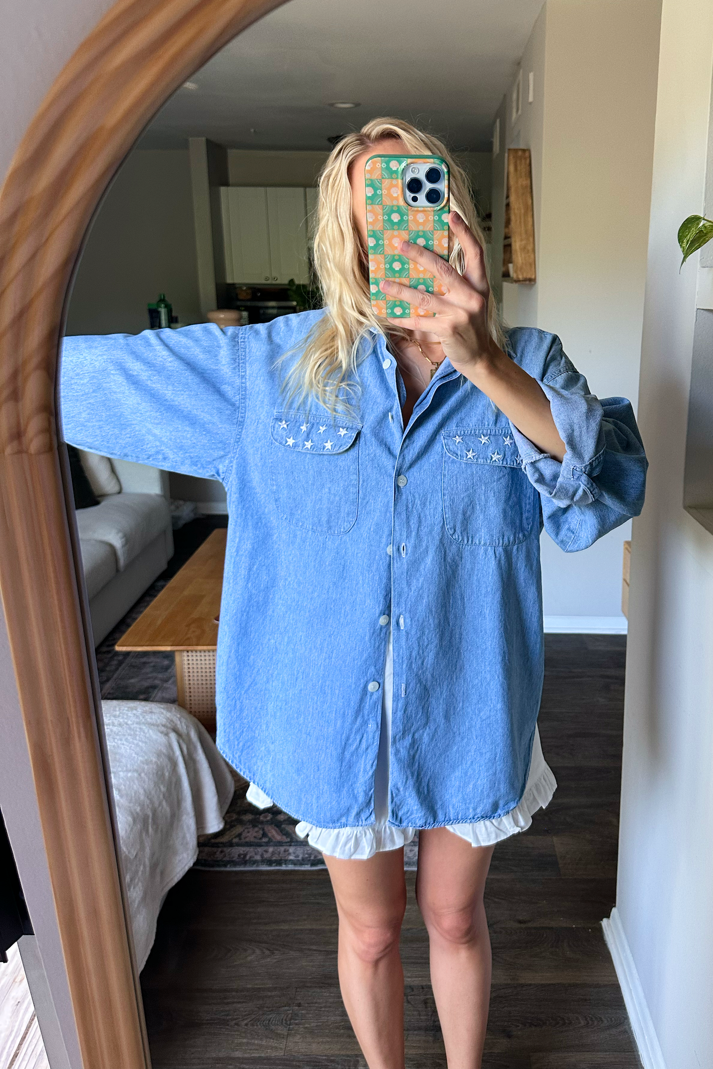 Vintage Long Sleeve Denim Shirt