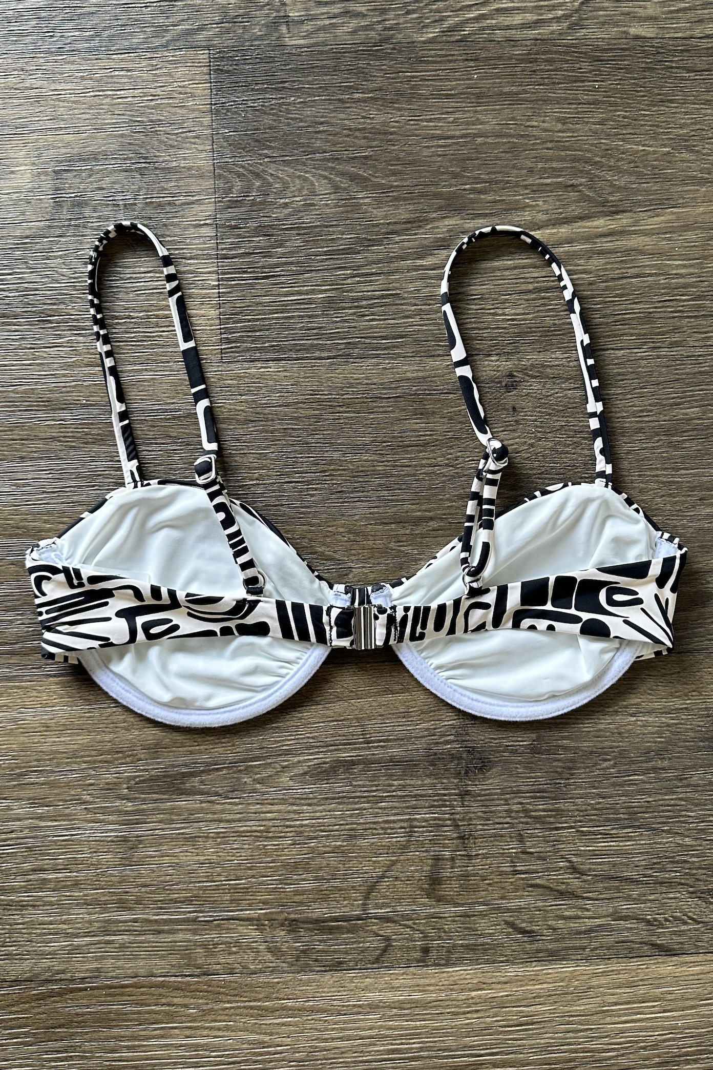 Geometric Print Bikini Top