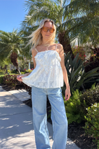 Lace Babydoll Cami Sleeveless Top