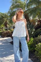 Lace Babydoll Cami Sleeveless Top
