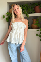 Lace Babydoll Cami Sleeveless Top