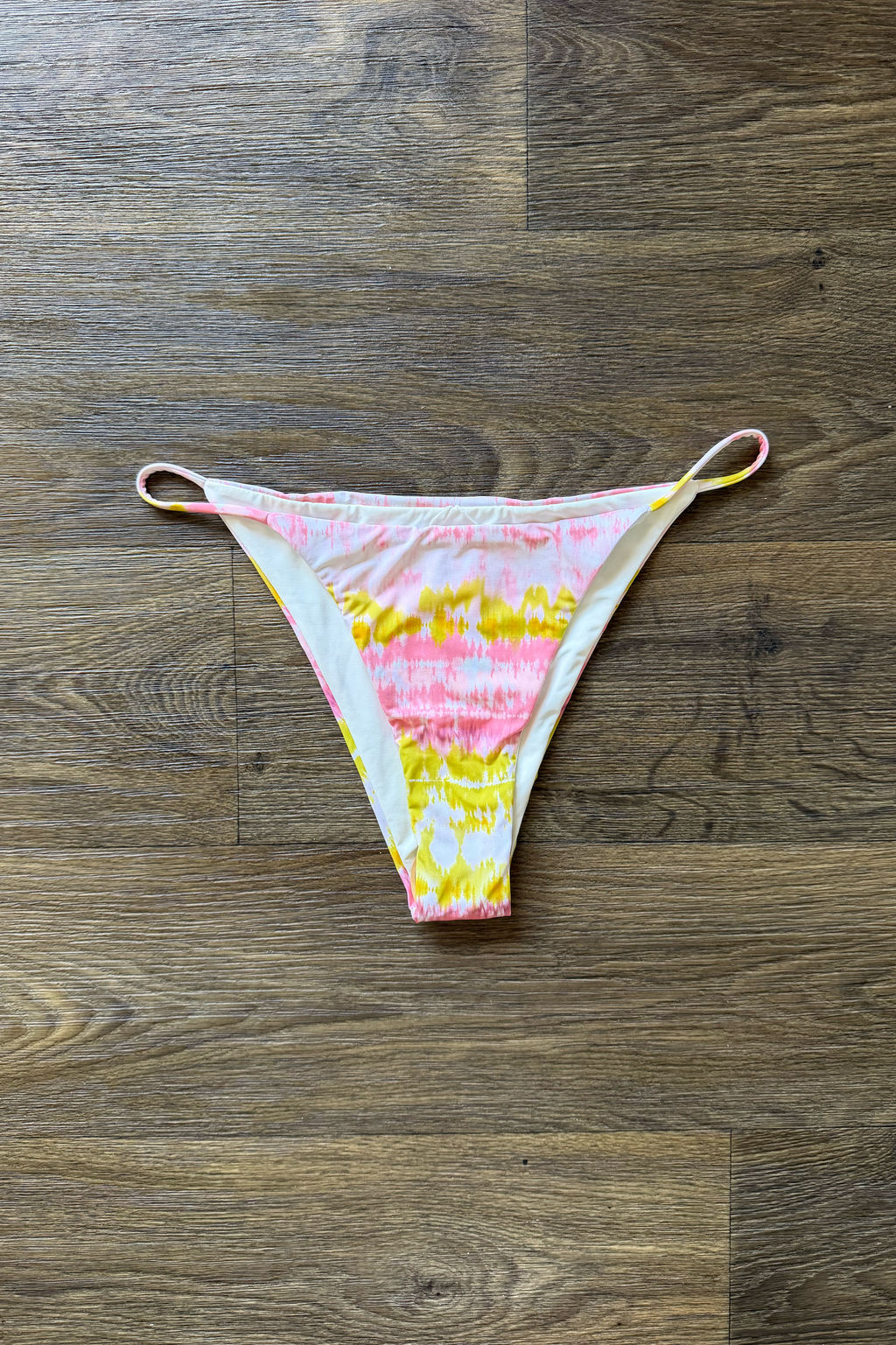 Pink Green Tie Dye Bikini Bottom