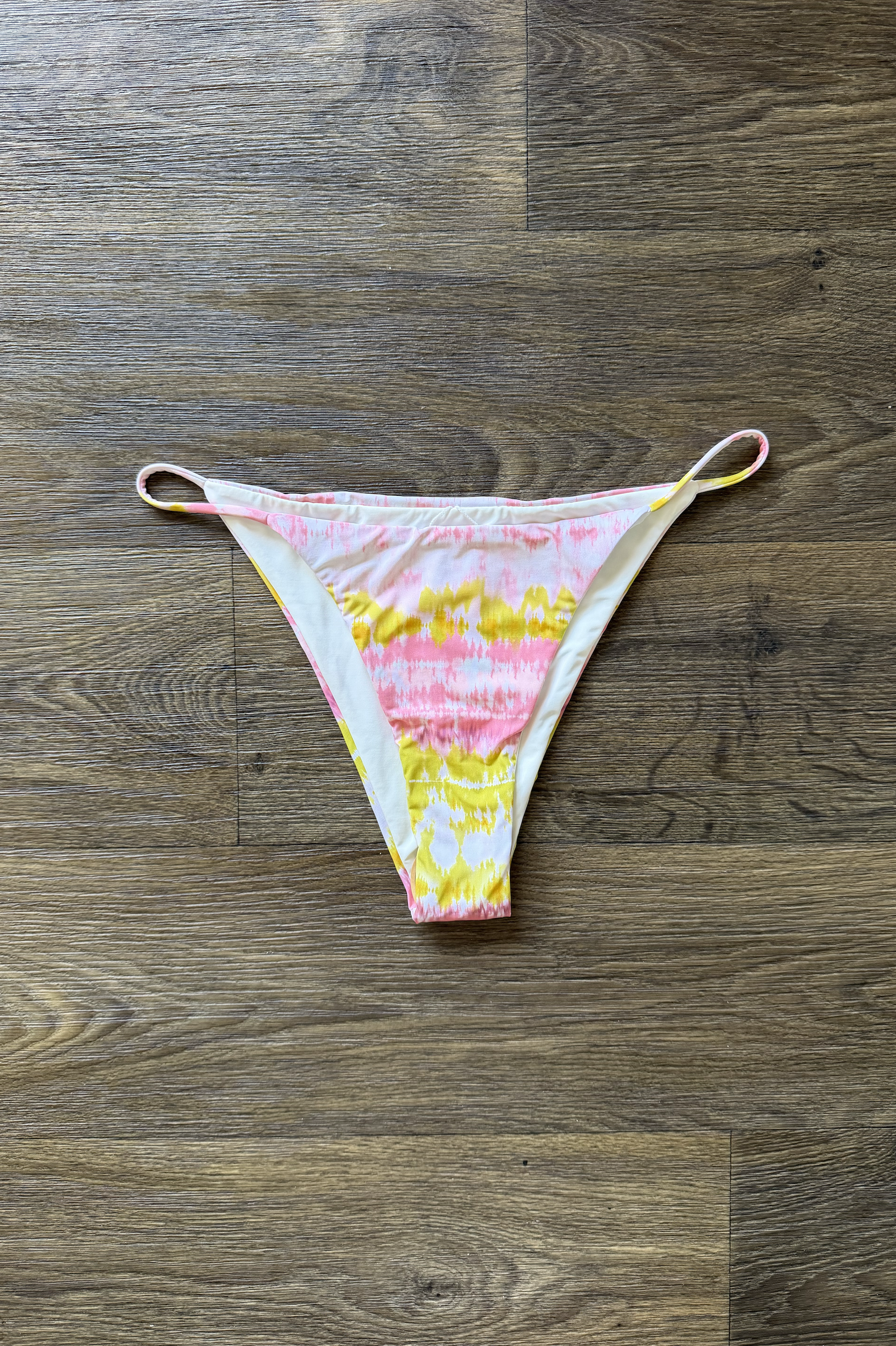 Pink Green Tie Dye Bikini Bottom