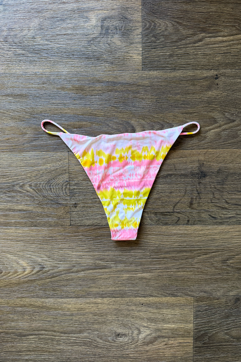 Pink Green Tie Dye Bikini Bottom