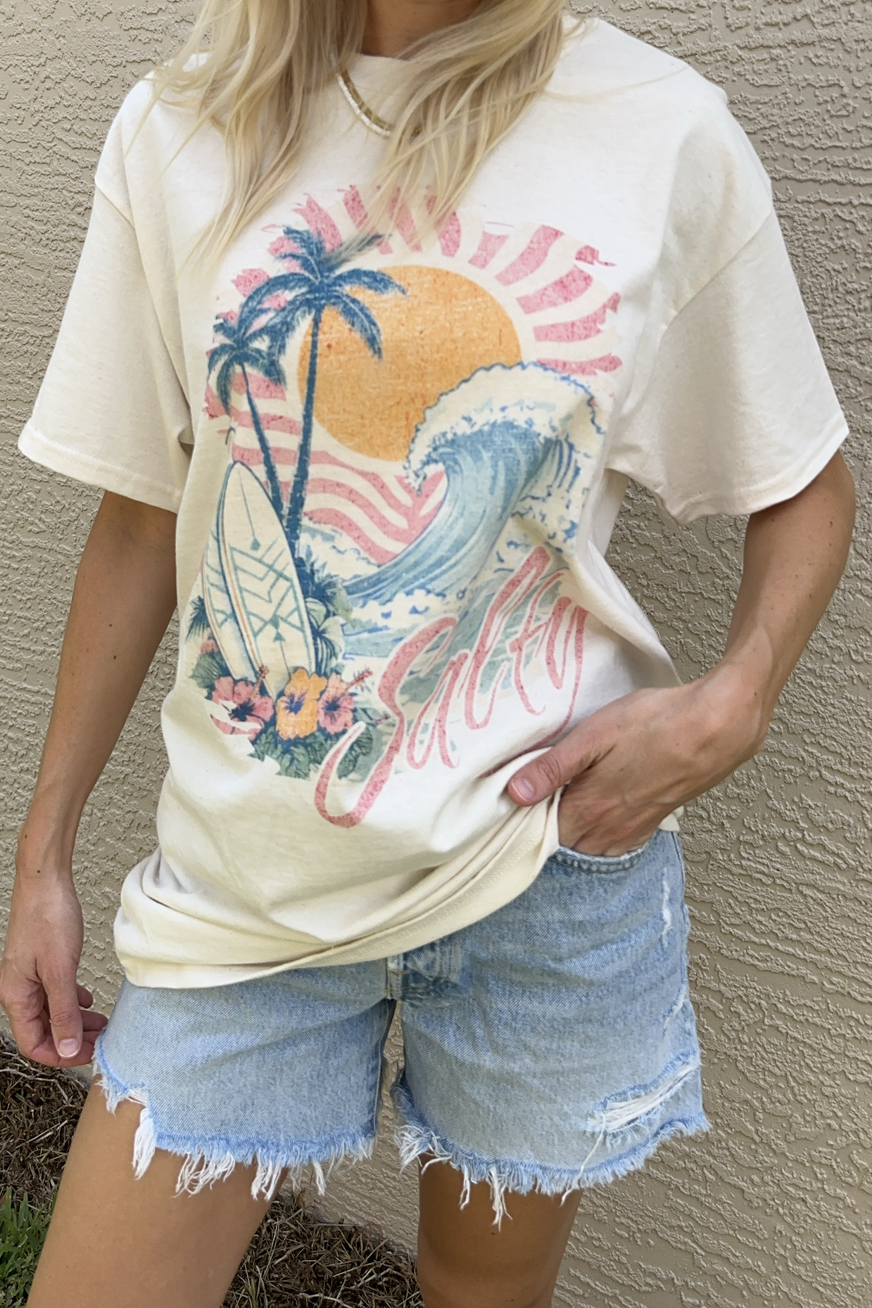 Salty Beach Summer Graphic T-Shirt