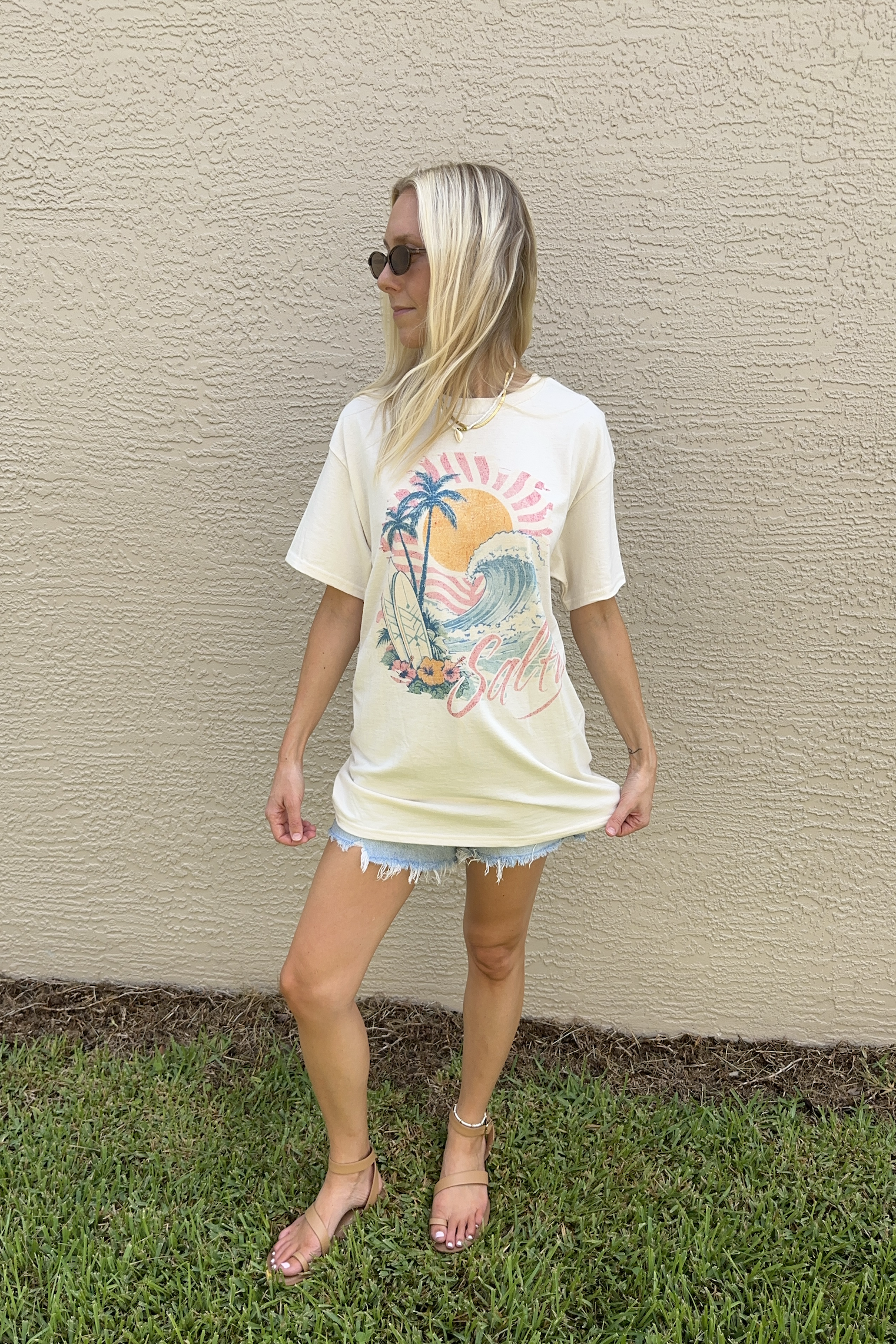 Salty Beach Summer Graphic T-Shirt