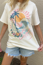 Salty Beach Summer Graphic T-Shirt