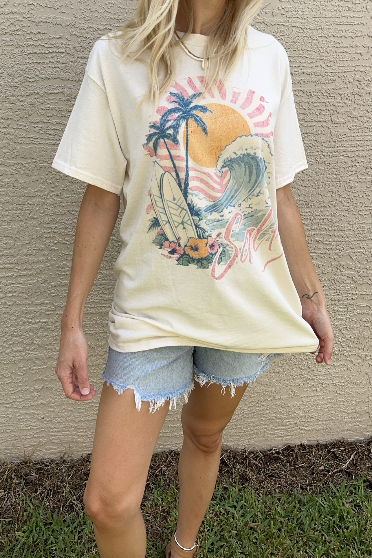 Salty Beach Summer Graphic T-Shirt