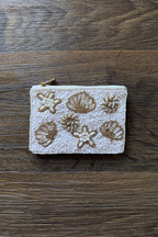 Seashell Beaded Coin Purse
