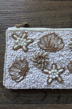 Seashell Beaded Coin Purse