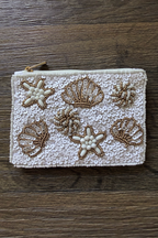 Seashell Beaded Coin Purse