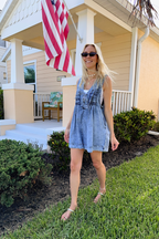 Sleeveless Denim Romper