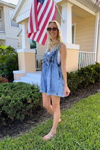 Sleeveless Denim Romper