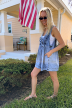 Sleeveless Denim Romper