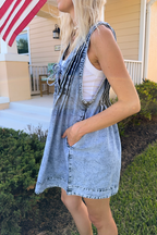 Sleeveless Denim Romper