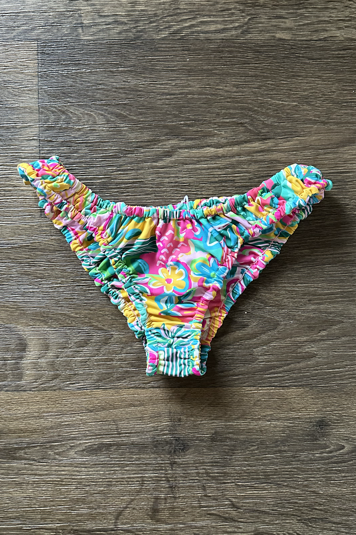 Bright Tropical Print Bikini Bottom