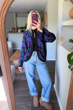 Vintage Paisley Swirl Cardigan