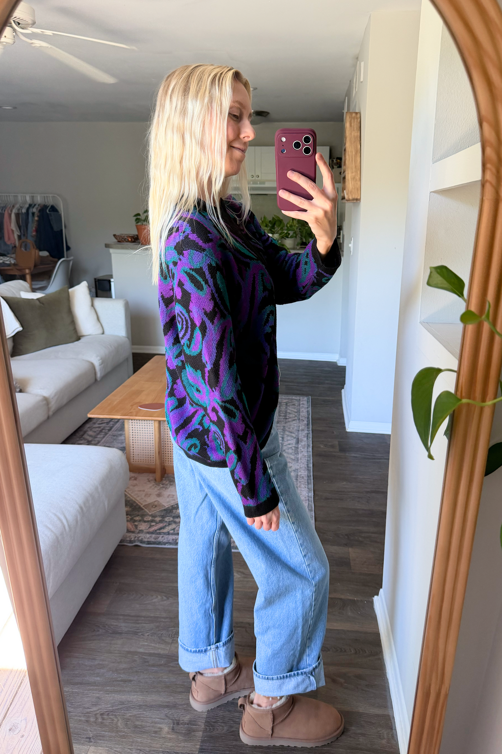 Vintage Paisley Swirl Cardigan