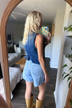 Vintage Sleeveless Denim Vest