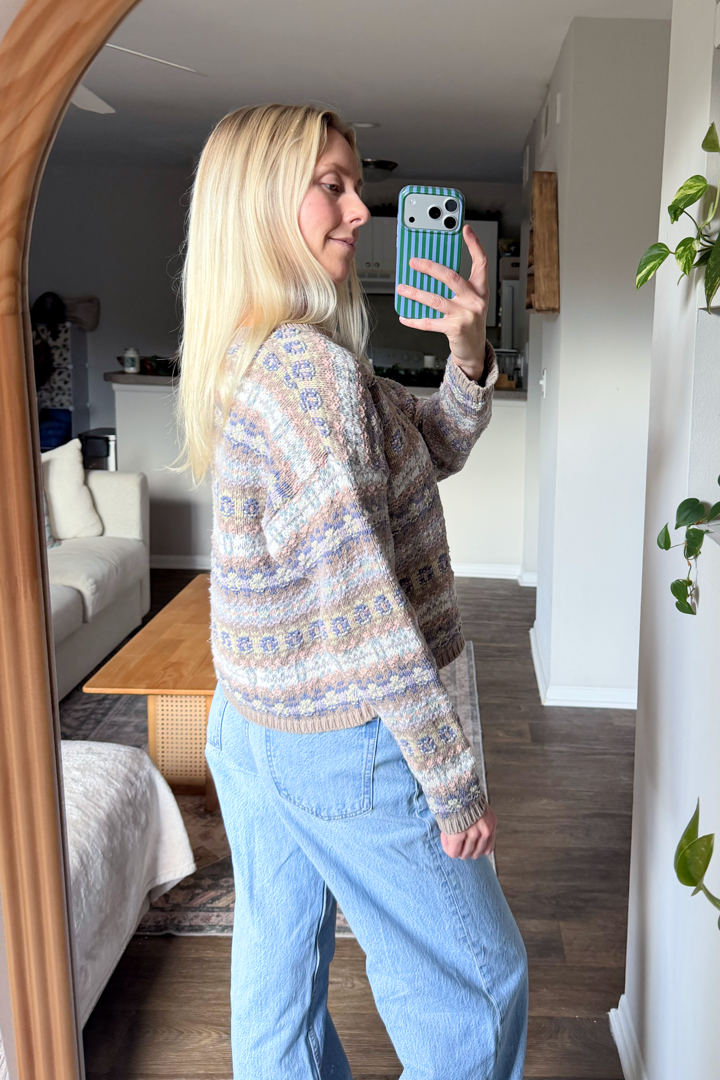 Vintage Stripe Boxy Crewneck Sweater