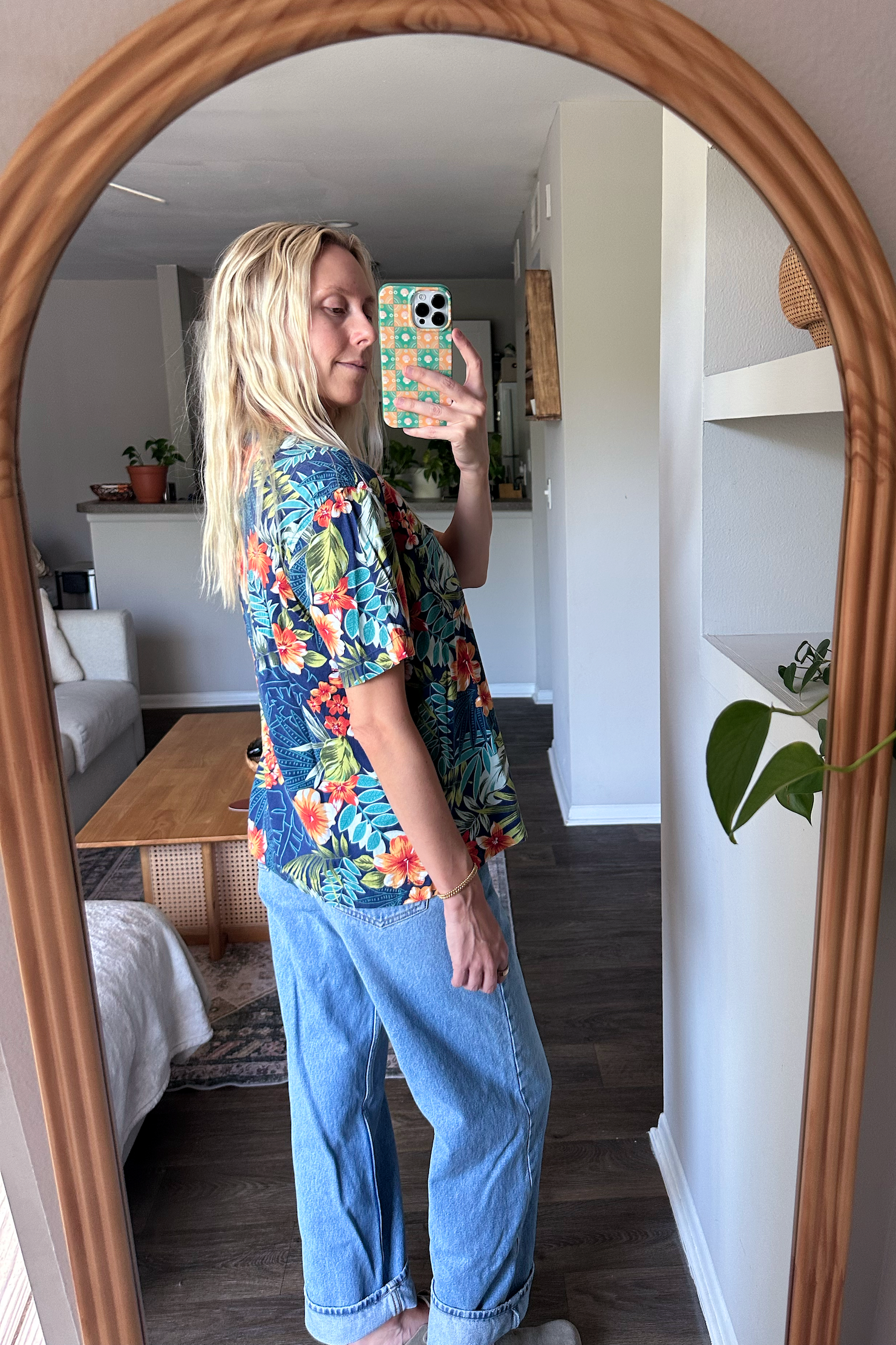 Vintage Tropical Hawaiian Button Up Shirt